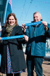 Bürgermeisterin Verena Dietl und Bezirksausschussvorsitzender Josef Mögele